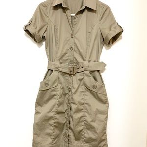 The Limited Safari Dress Size Size 8 Button Down